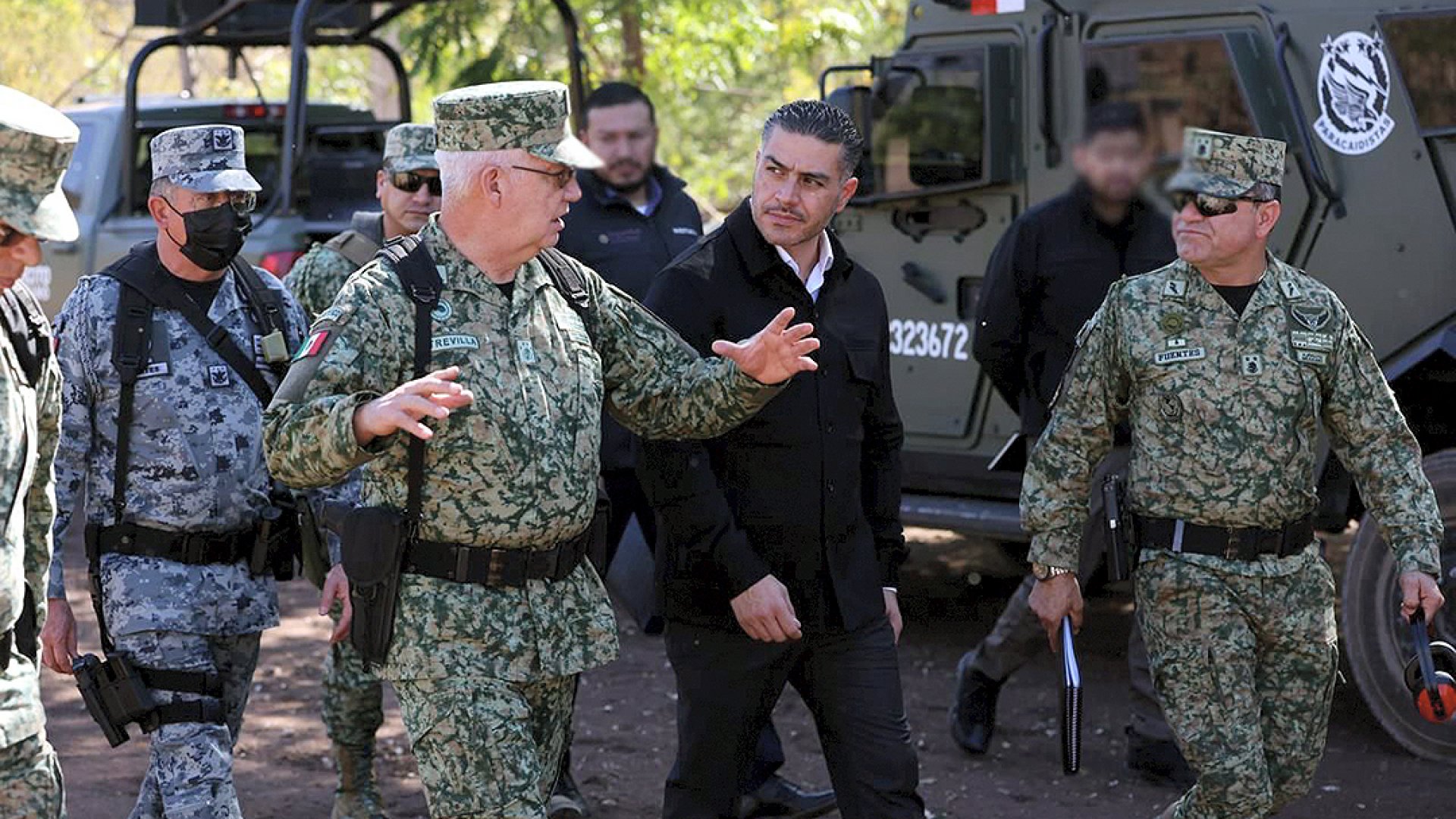Harfuch y Trevilla supervisan despliegue militar en Sinaloa ante repunte de violencia