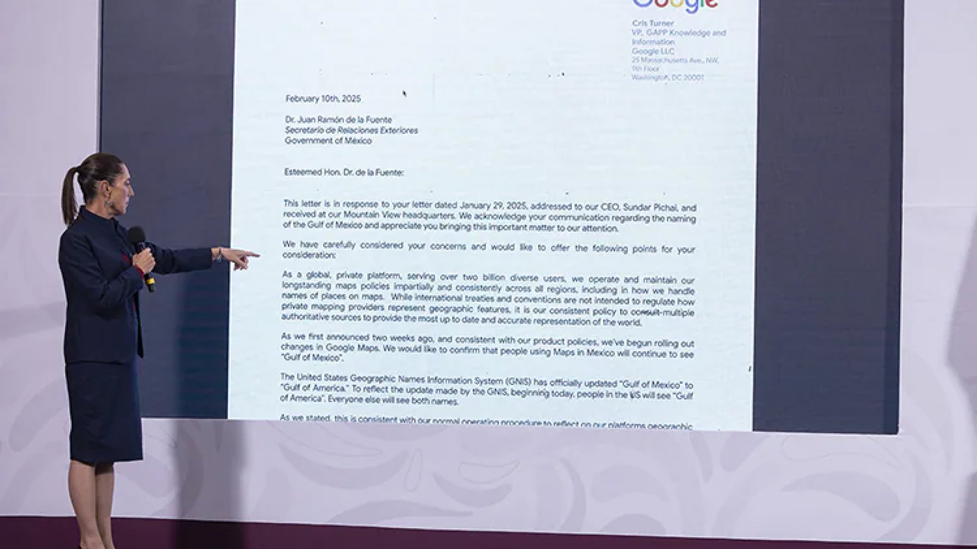 México exige segunda aclaración a Google por cambio de nombre del Golfo de México