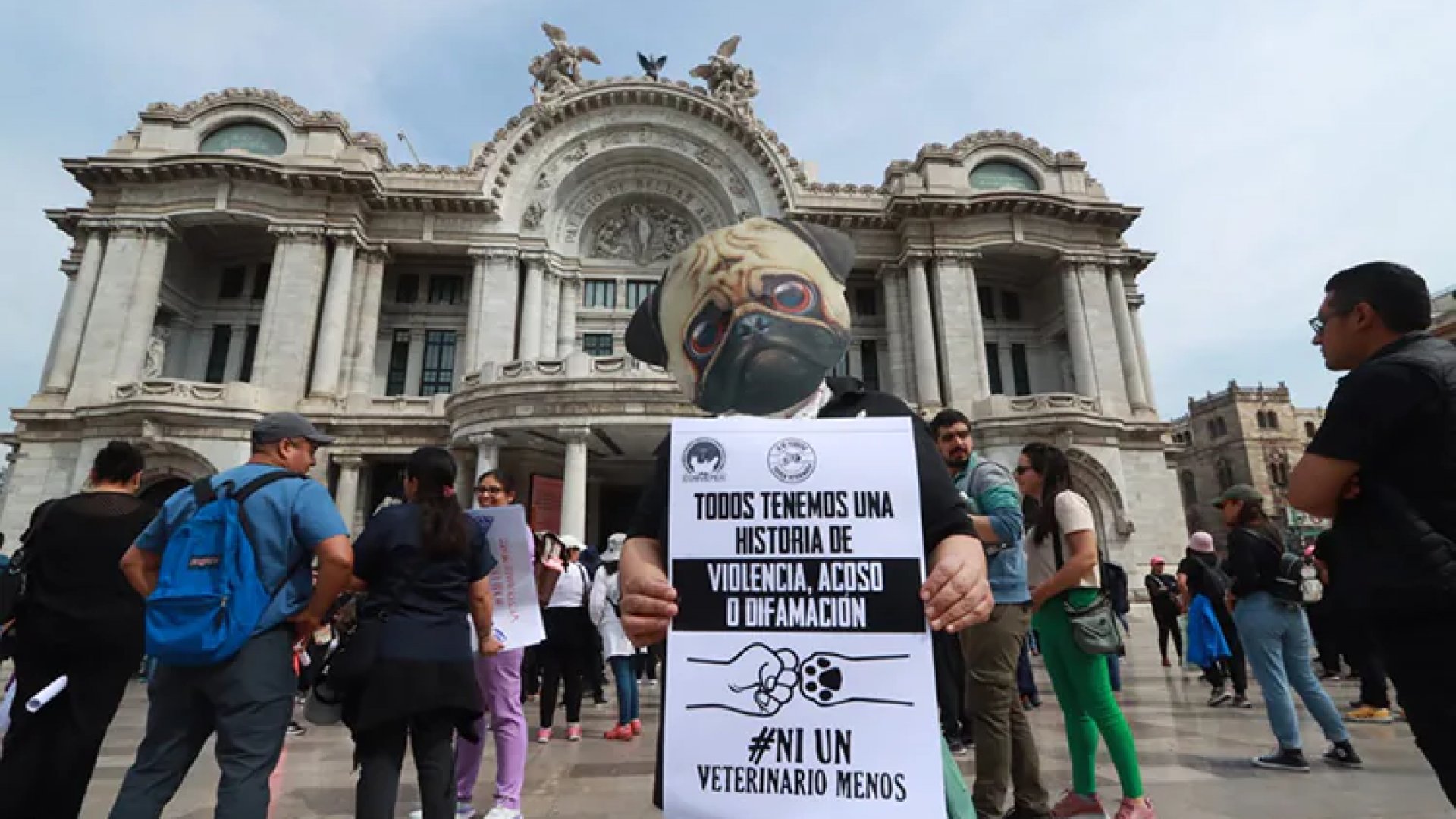 Veterinarios marchan en CDMX: Exigen justicia por asesinato de Héctor Hernández
