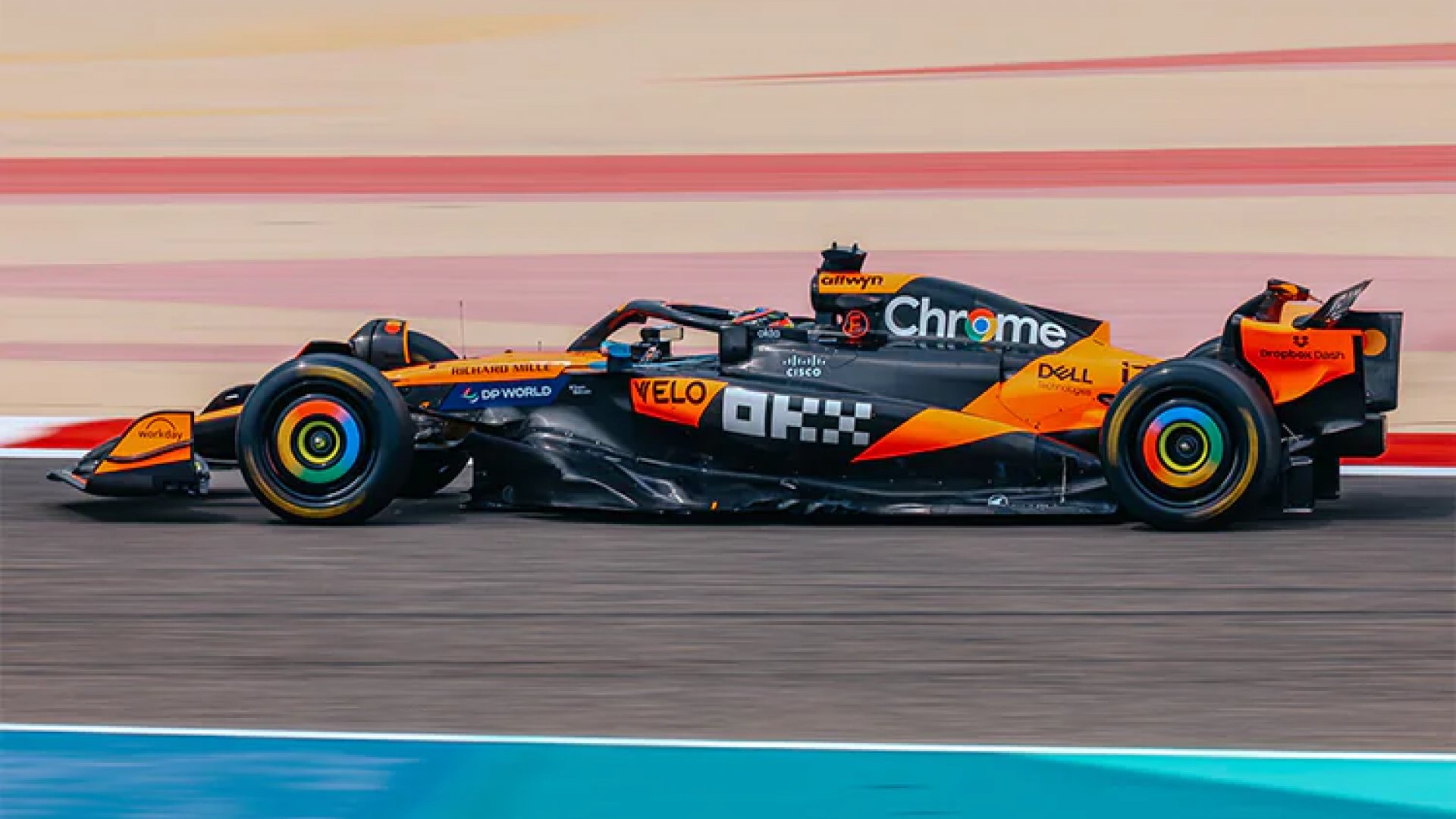 F1: Lando Norris y su McLaren lideran primer día de pruebas de pretemporada en Baréin
