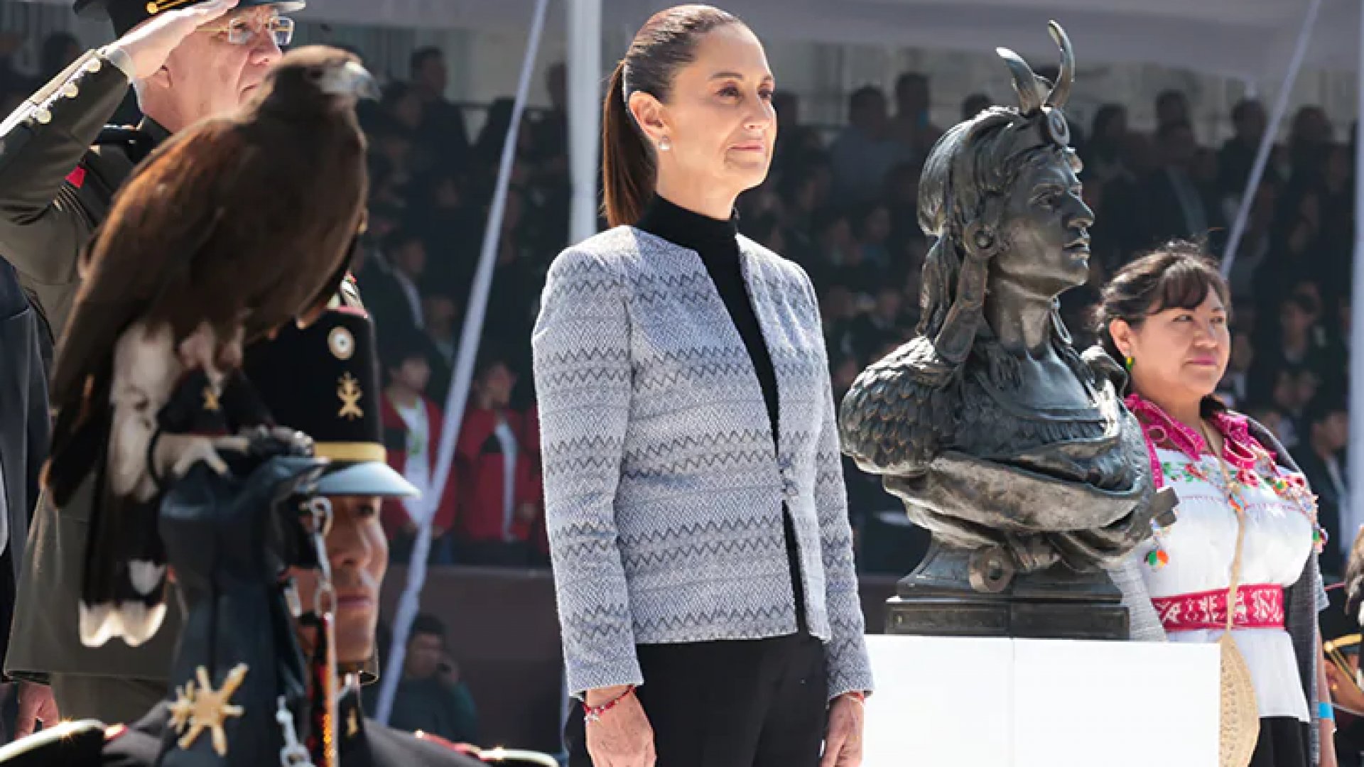 Claudia Sheinbaum encabeza funerales de Estado por los 500 años de la ejecución de Cuauhtémoc