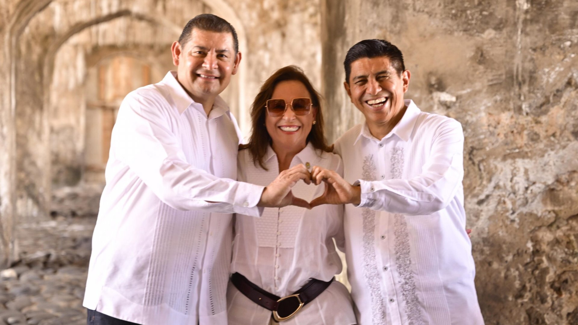 Visitan Rocío Nahle y gobernadores de Puebla y Oaxaca el Fuerte de San Juan de Ulúa