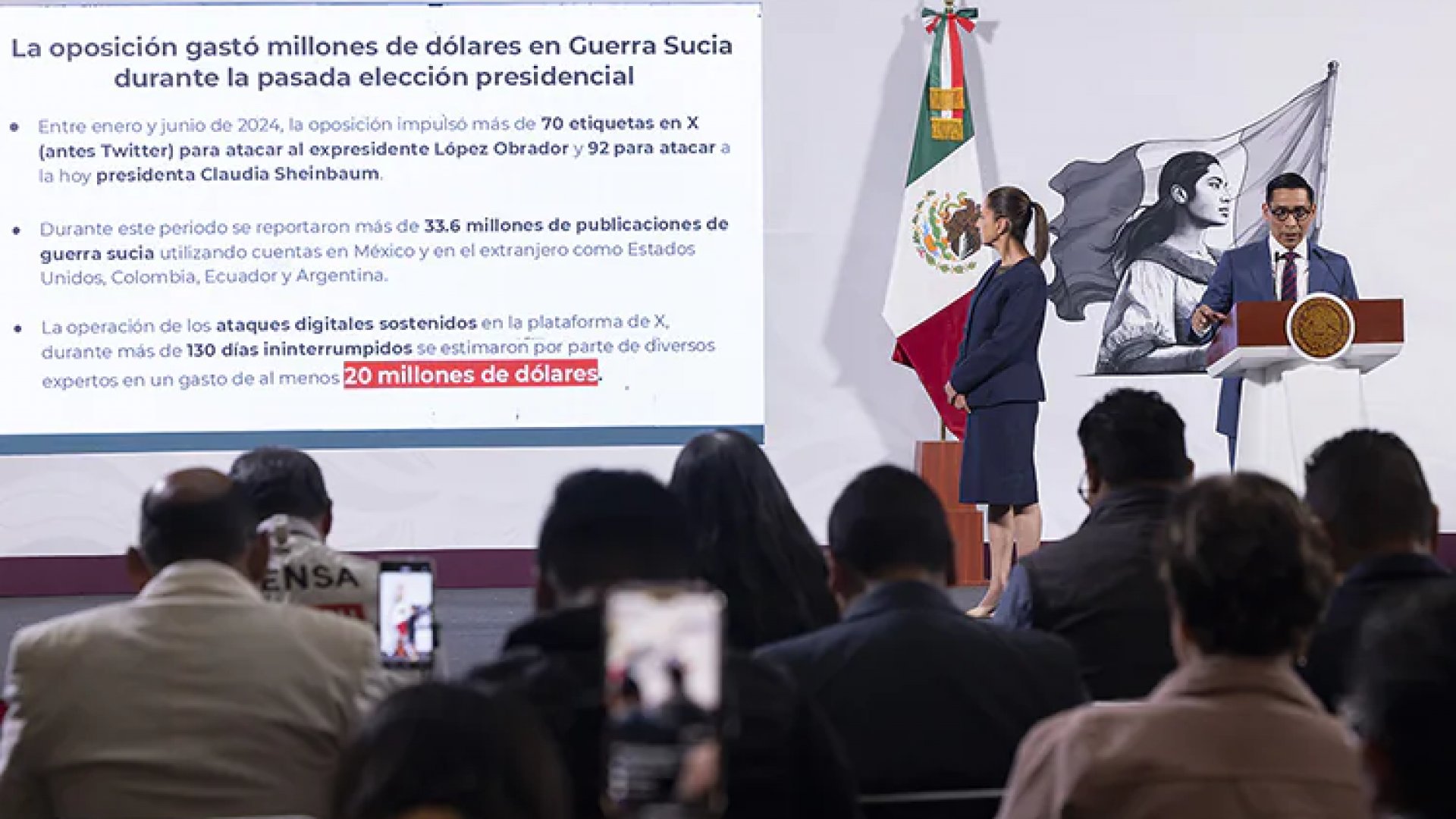 Gobierno federal denuncia “guerra sucia digital” millonaria en caso Teuchitlán
