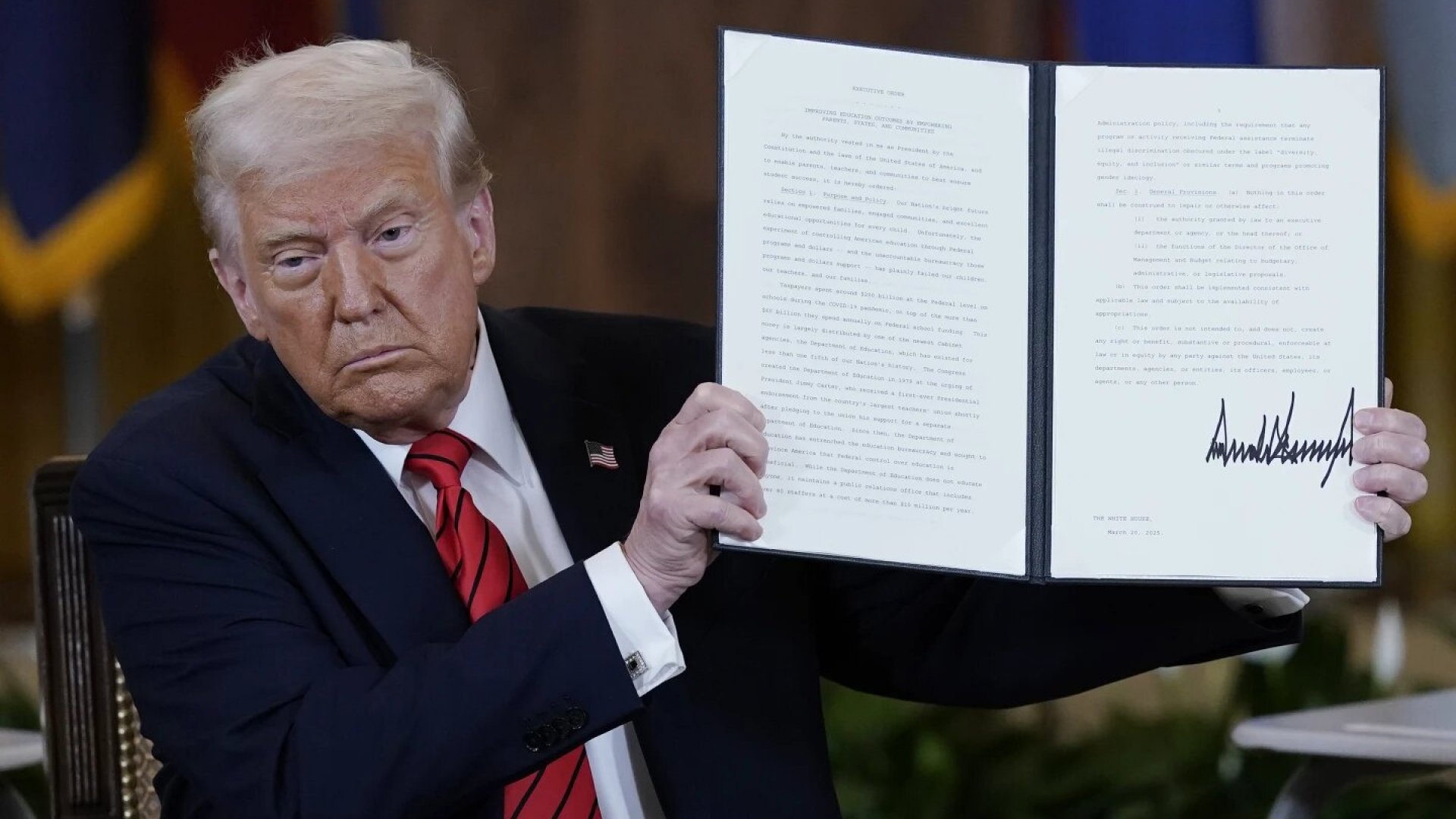 Trump impulsa el desmantelamiento del Departamento de Educación