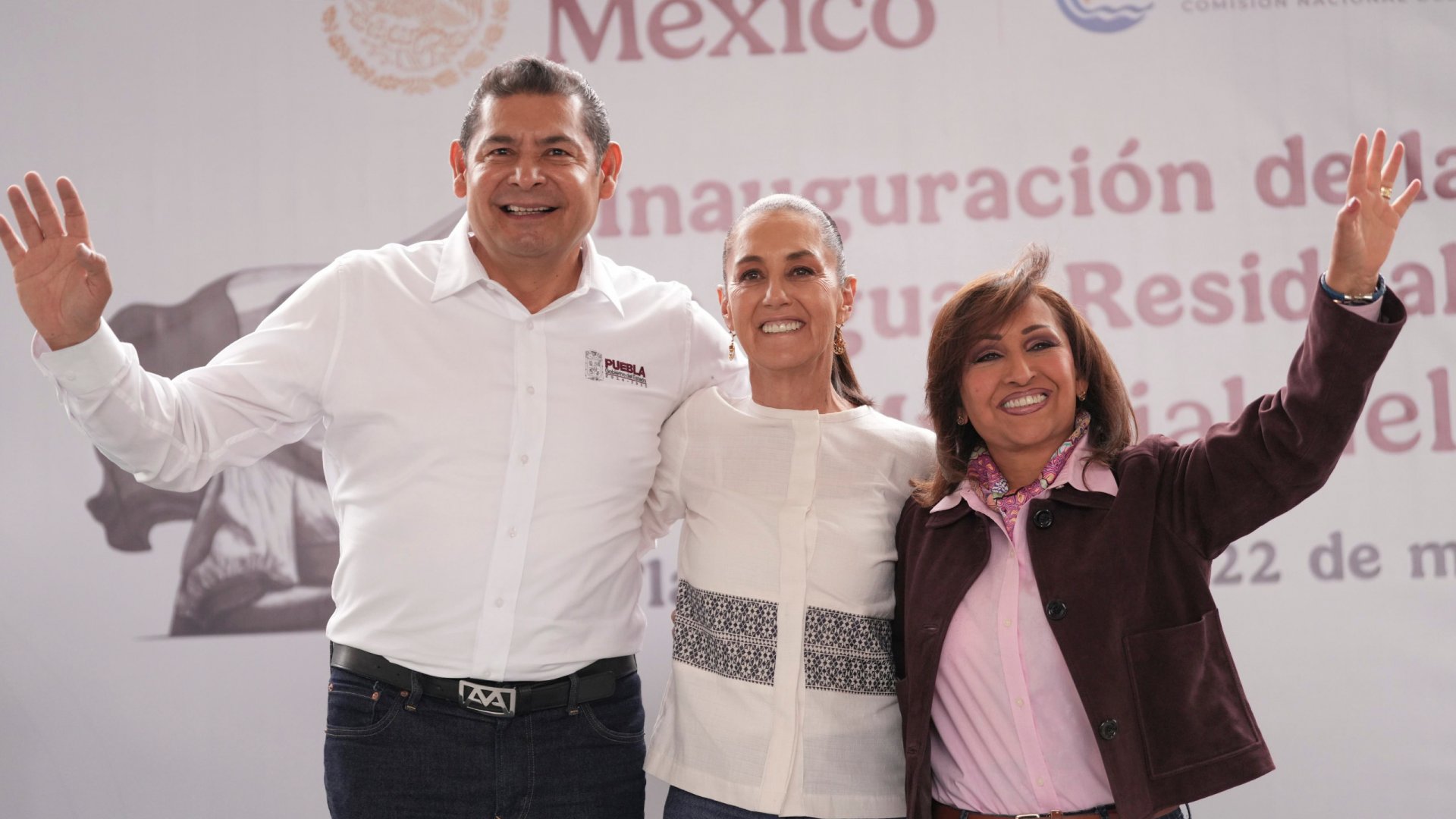 Sheinbaum inaugura planta de tratamiento de aguas residuales en Tlaxcala