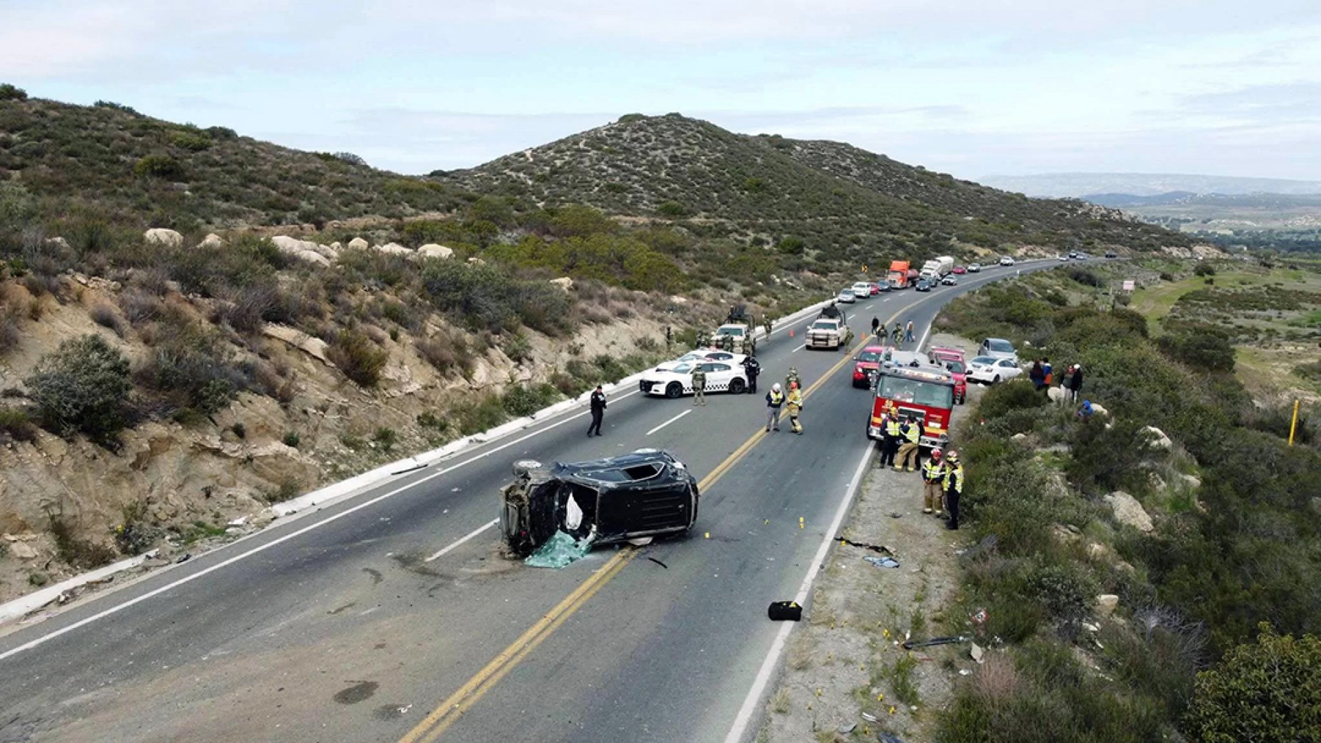 Ejecutan a familiares de exlíder del CJNG en carretera Tecate-Mexicali