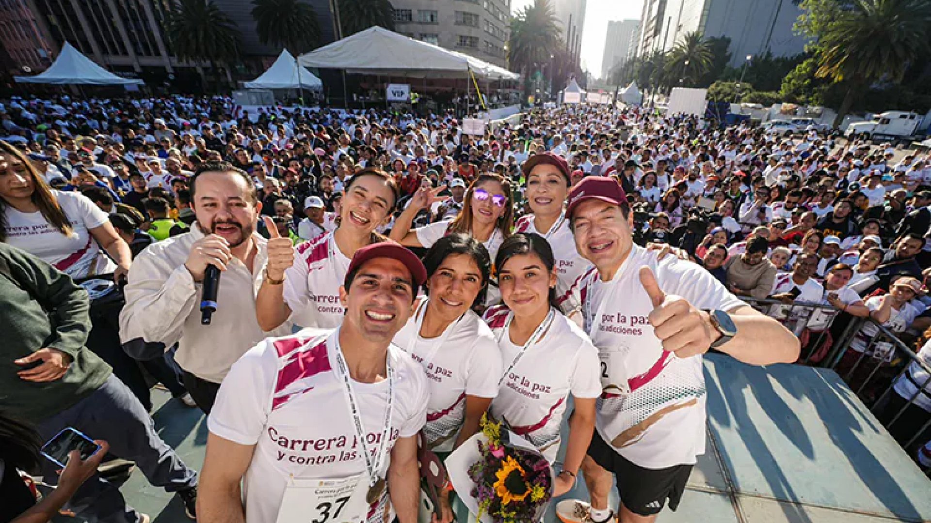 Carrera “Por la paz y contra las adicciones” congrega a más de 10 mil asistentes: SEP