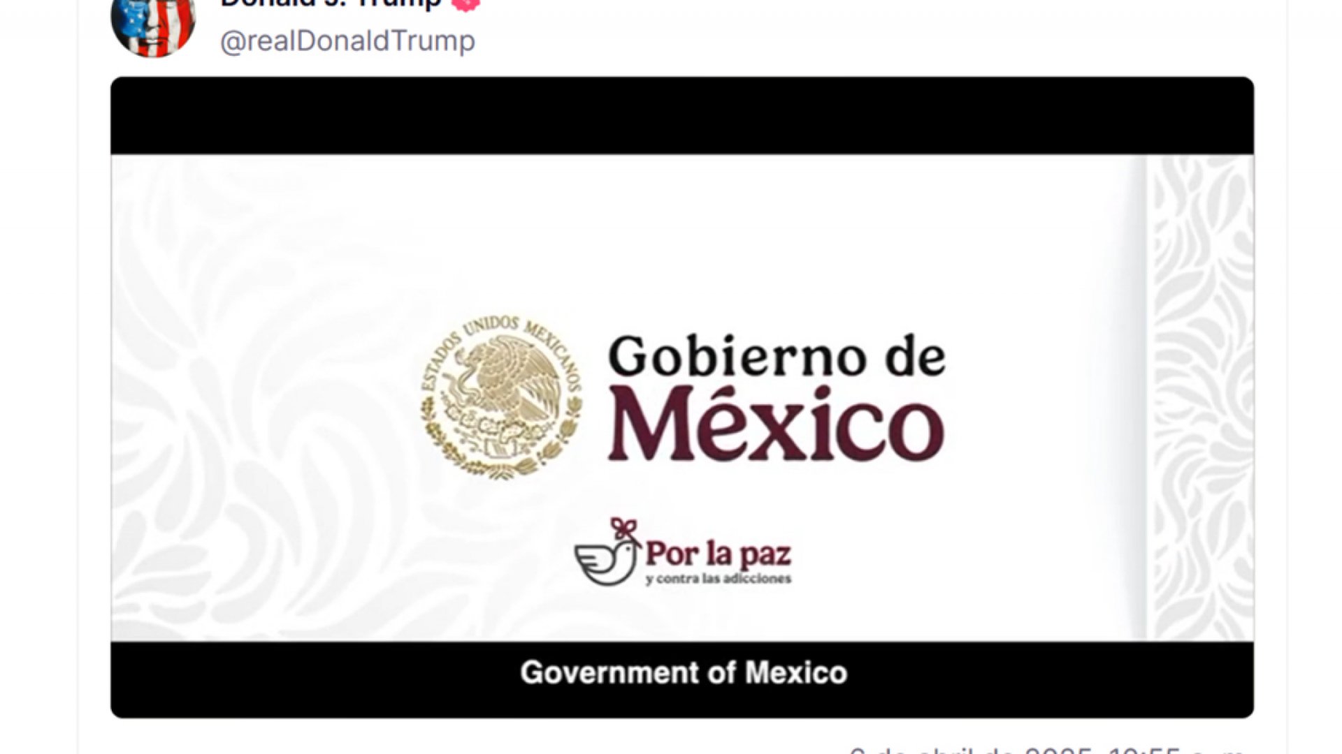 Trump lanza campaña contra el fentanilo con video del gobierno mexicano