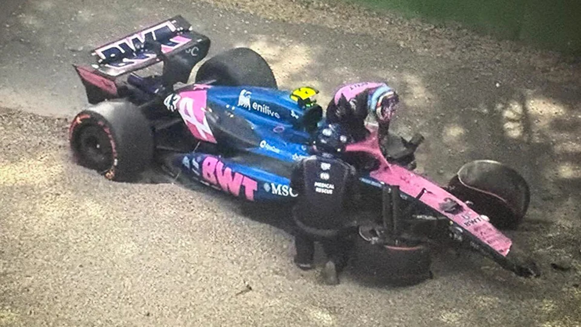 Bajan a Colapinto, “el Senna argentino”, una posición en Imola luego de su fuerte choque
