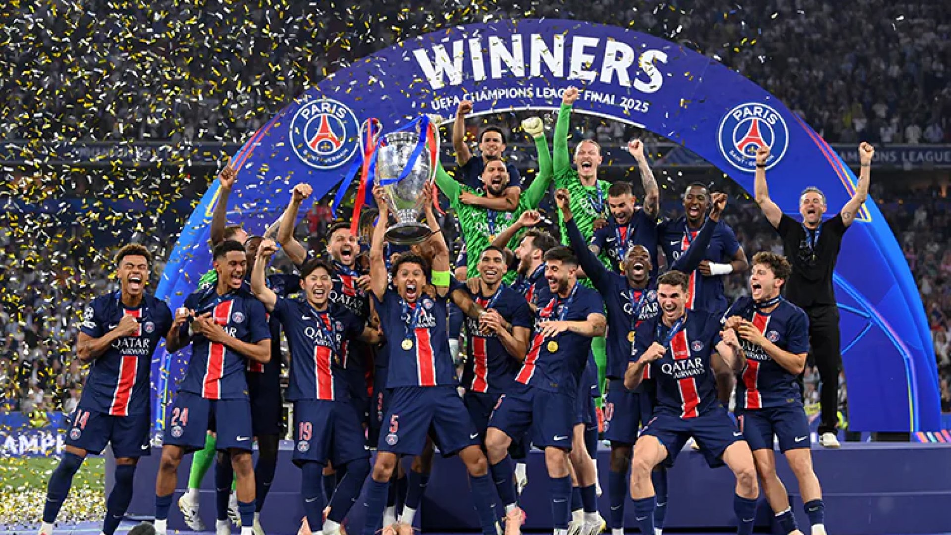 PSG conquista su primera Champions con histórica paliza 5-0 al Inter Milán