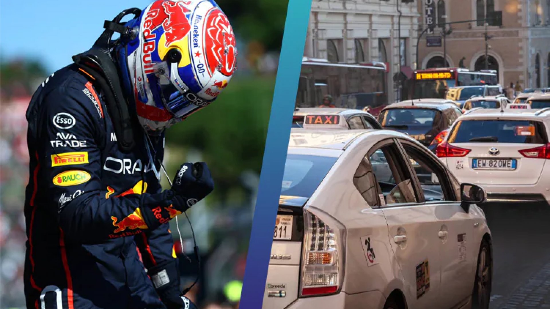 Taxistas de Roma condenan comparaciones con Max Verstappen tras incidente en la F1