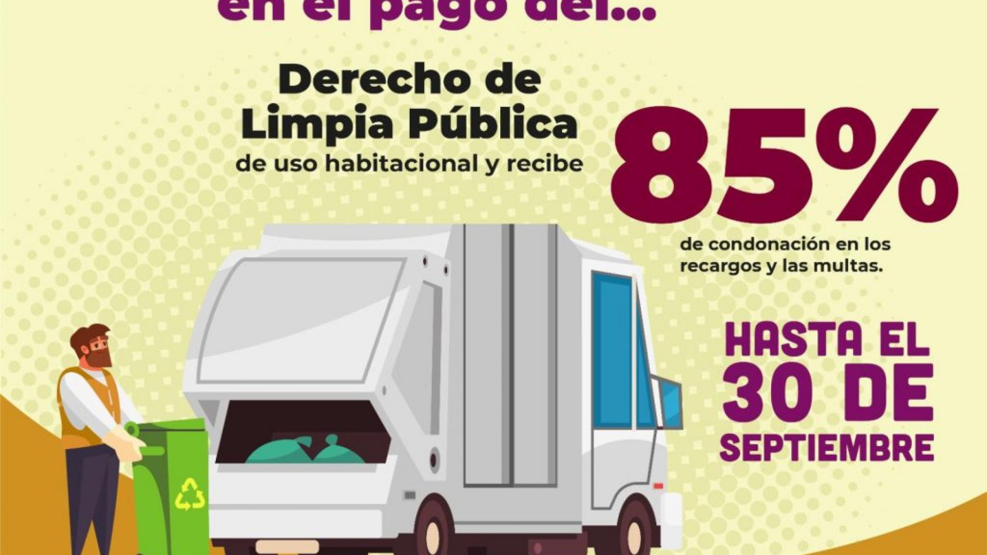 Continúa programa de condonación de multas y recargos en Predial y Limpia Pública