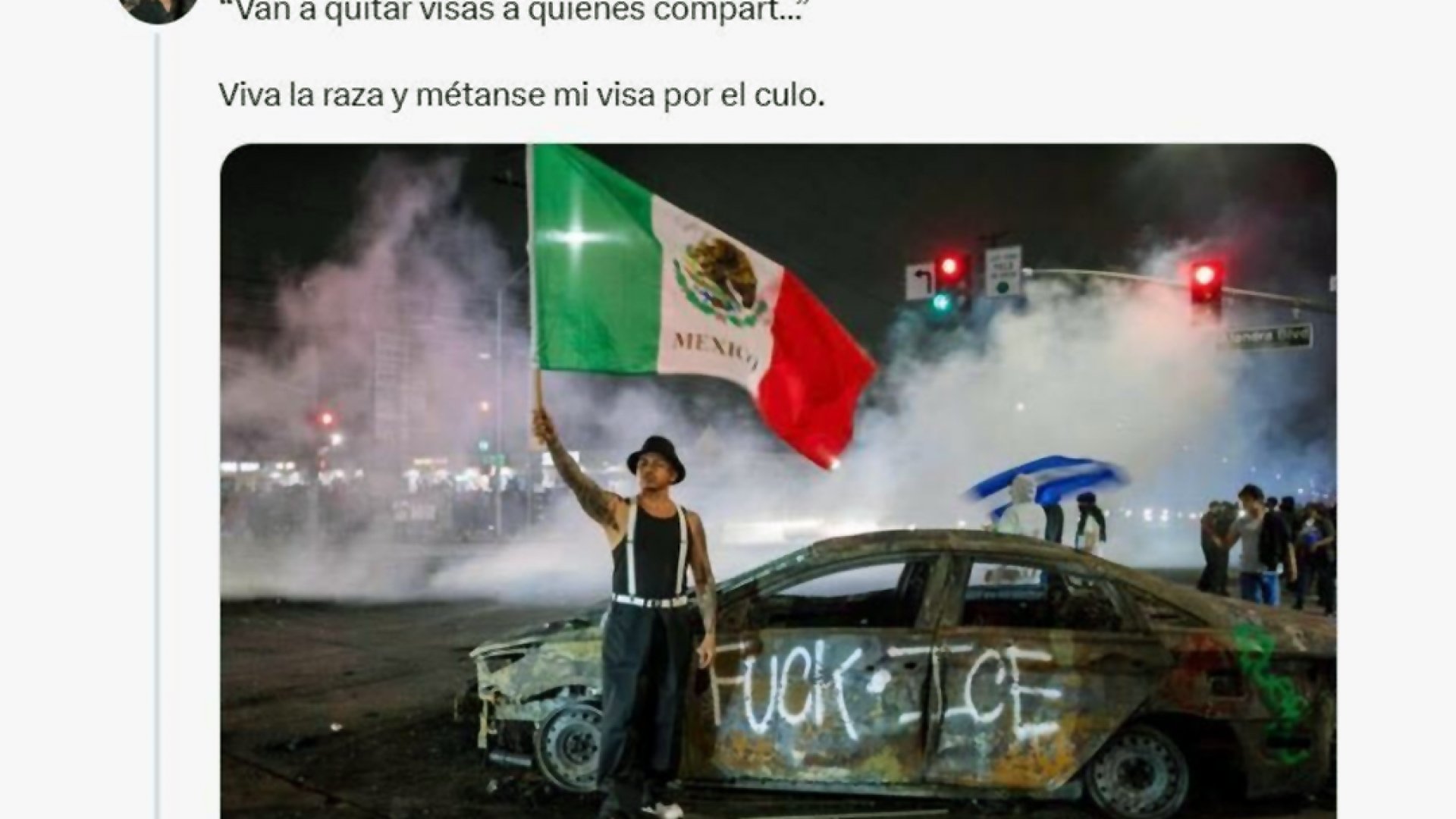 Landau revoca visa por insultos a ICE
