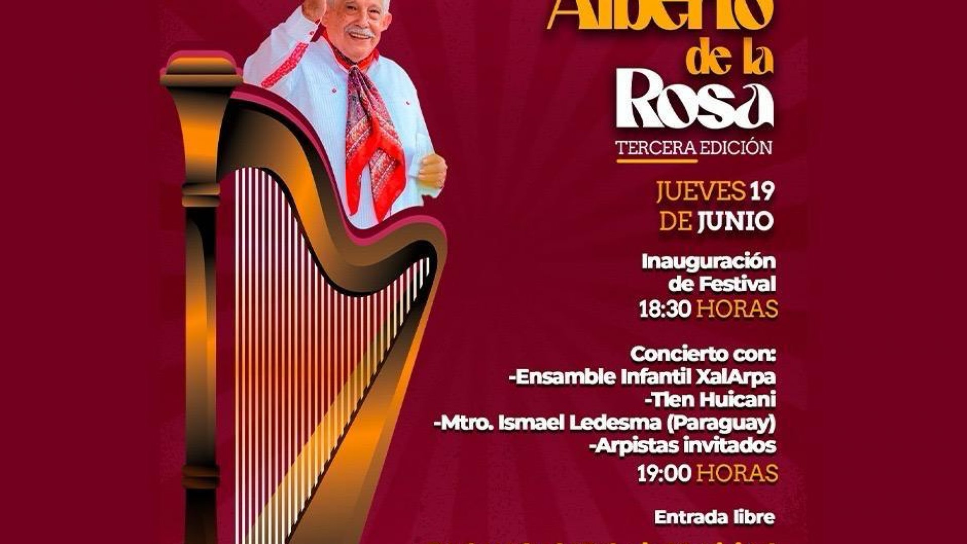 Regresa el Festival “Alberto de la Rosa”