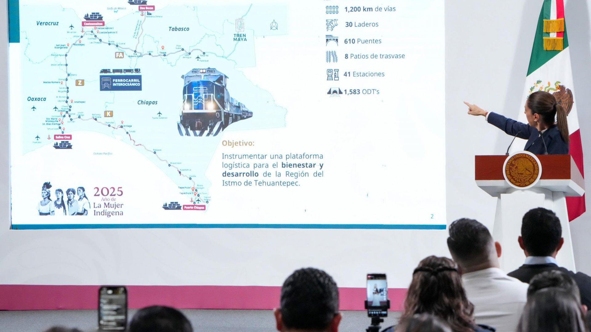 Sheinbaum destaca avance del Corredor Interoceánico