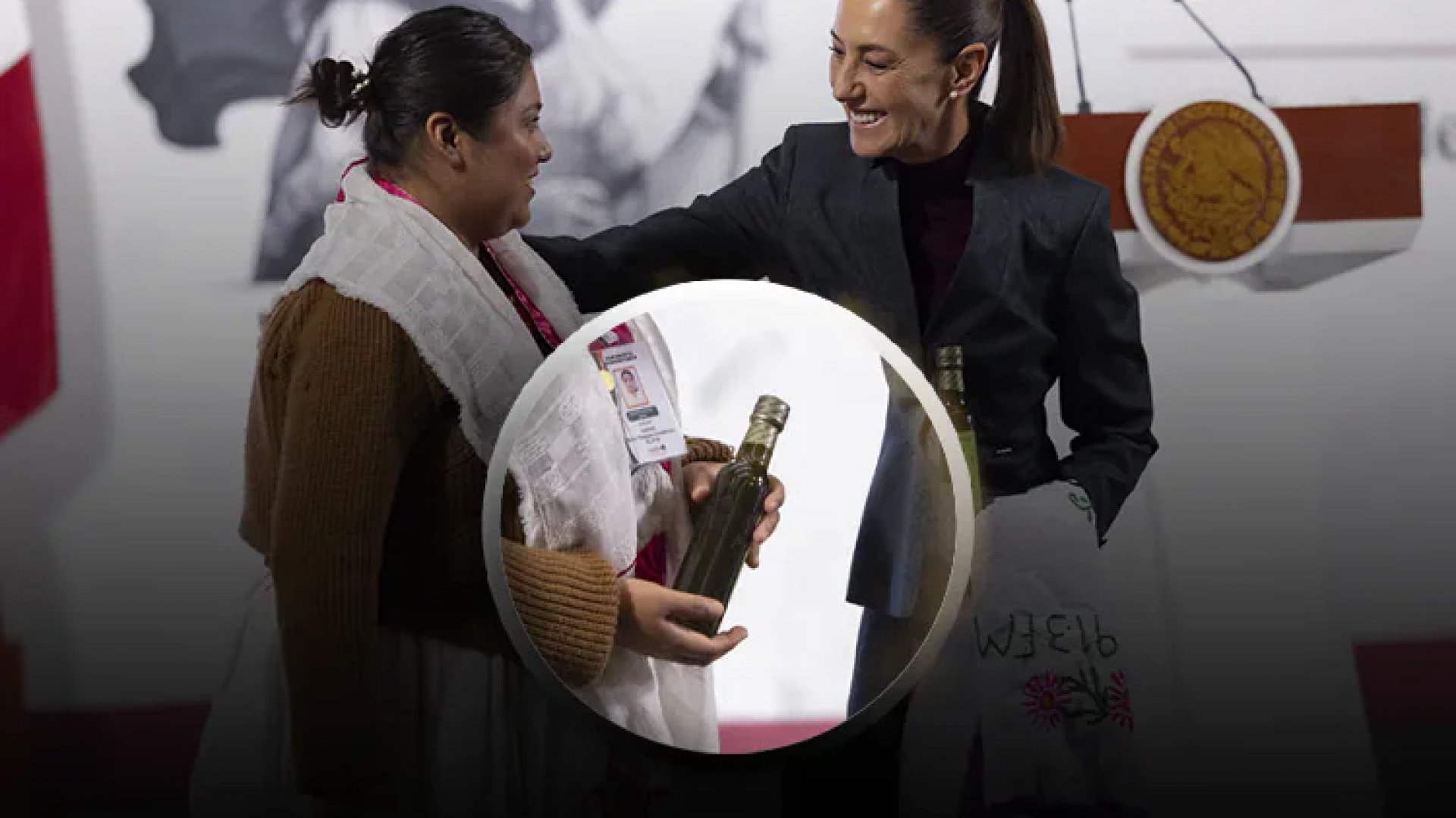 Sheinbaum recibe misterioso regalo ancestral en la Mañanera. ¿Qué es?