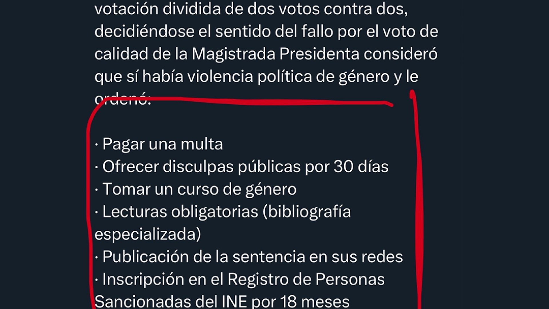 Sancionan a ciudadana por tuit contra diputada