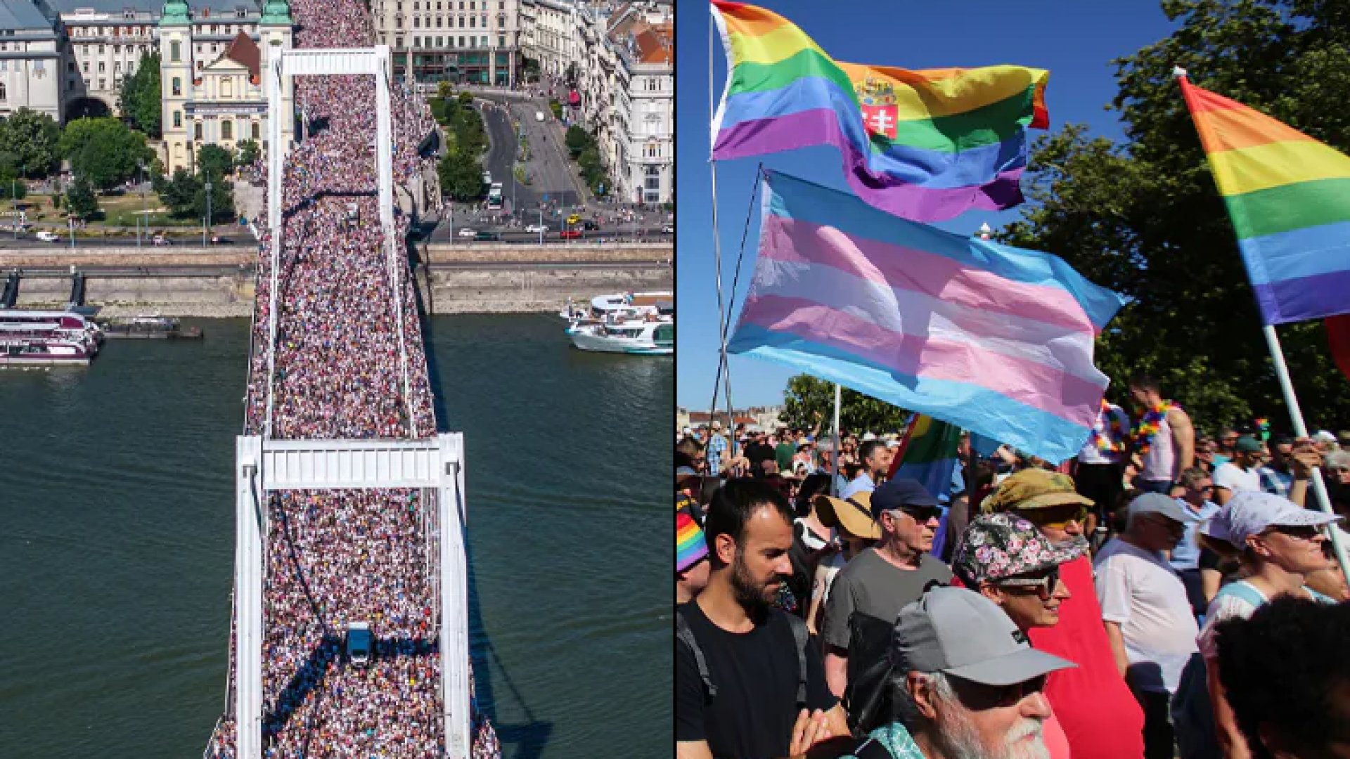 Budapest desafía prohibición del Orgullo LGBT+ con megamarcha