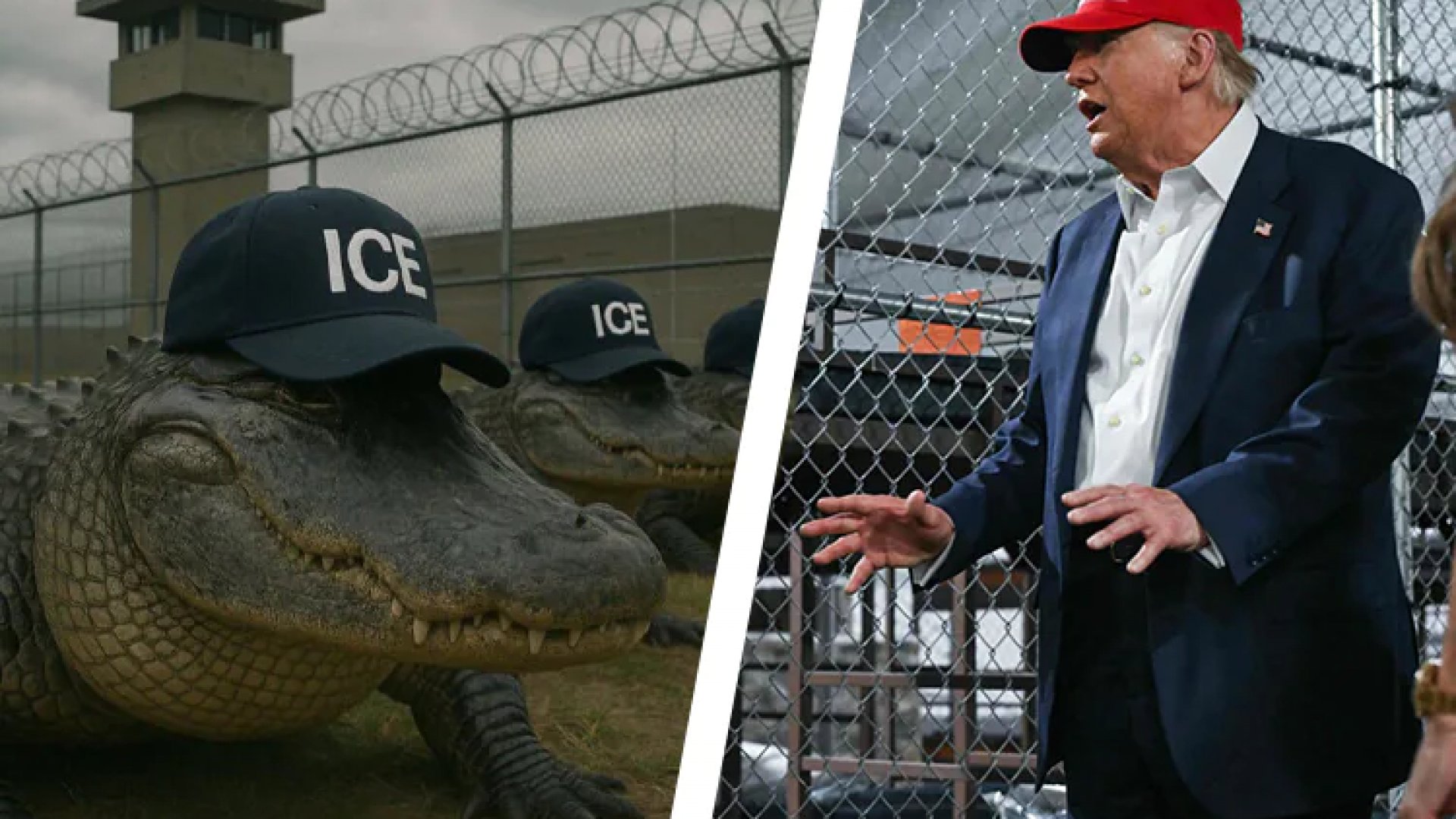 Trump celebra condiciones de la prisión de migrantes “Alligator Alcatraz”, en Florida