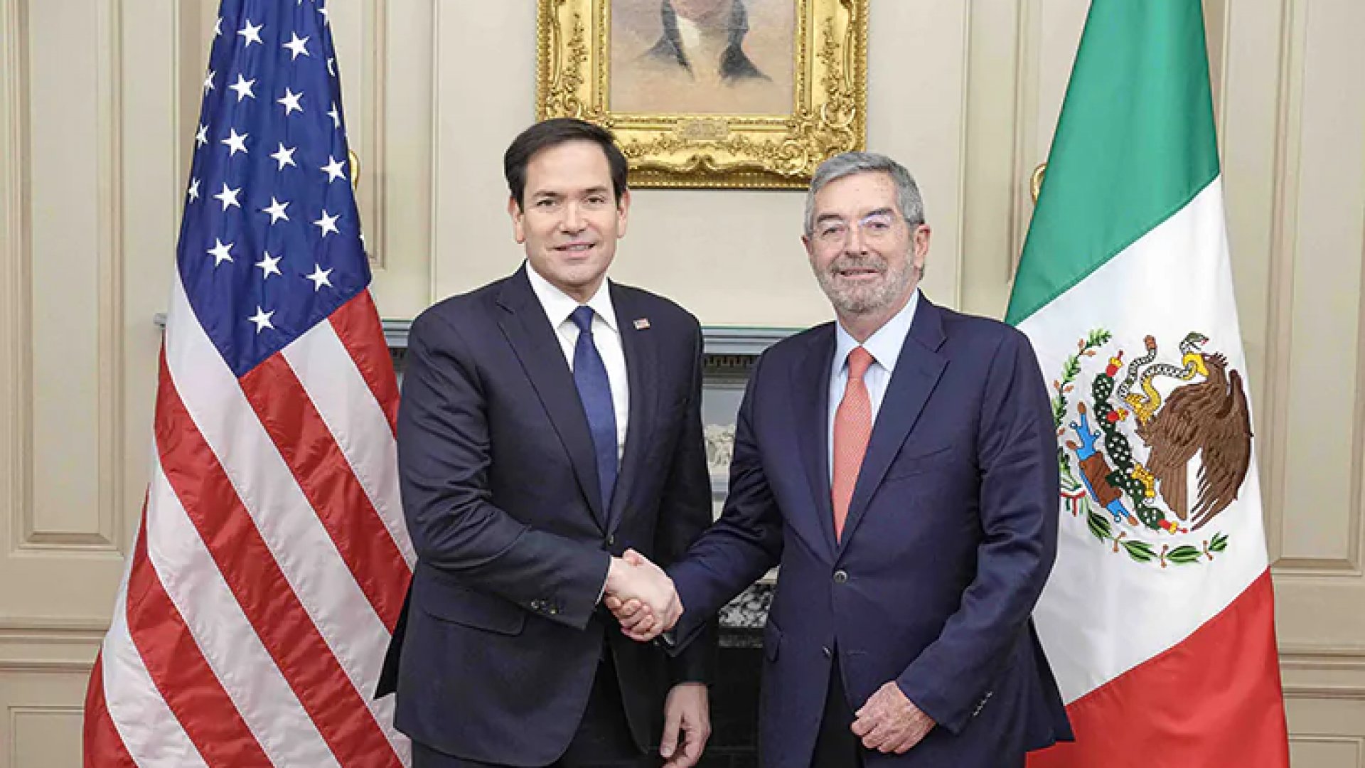 Juan Ramon de la Fuente y Marco Rubio acuerdan reunión México-EU en Washington