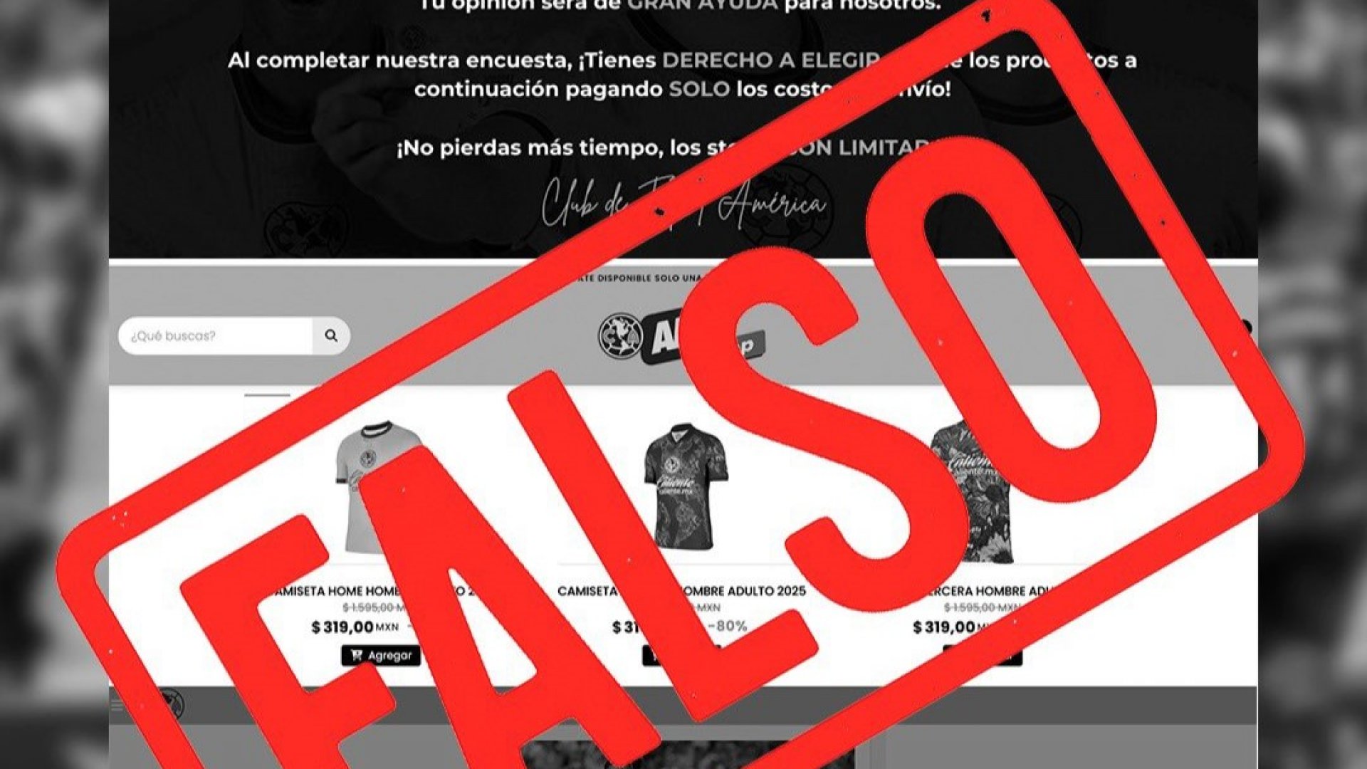 Club América denuncia fraudes con camisetas falsas