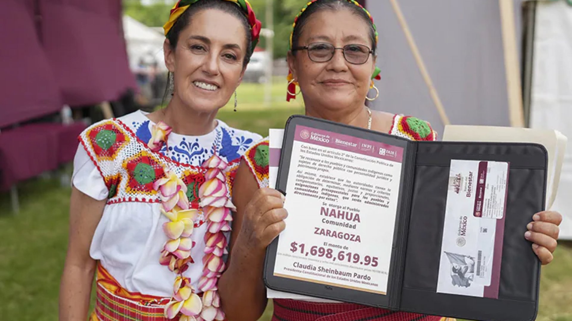 Sheinbaum entrega más de mil 418 mdp del Faispiam a pueblos indígenas de Veracruz