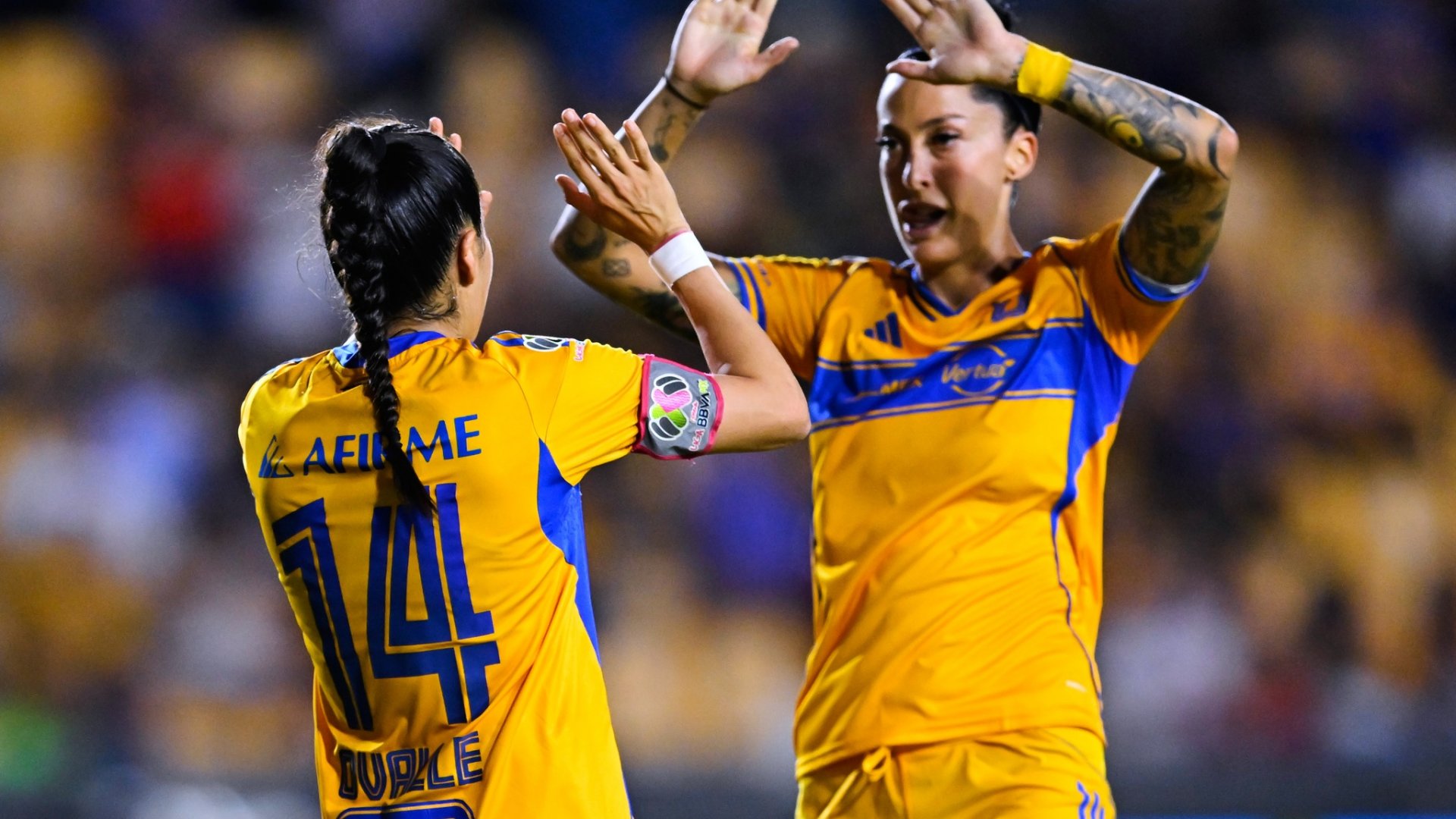 Tigres Femenil arrasa 4‑0 a Necaxa en el Apertura 2025