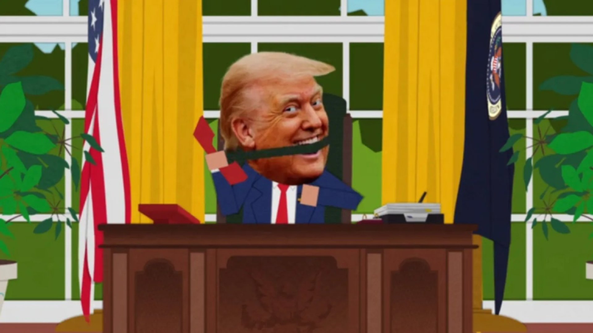 Creadores de South Park se disculpan en tono sarcástico por ridiculizar a Trump