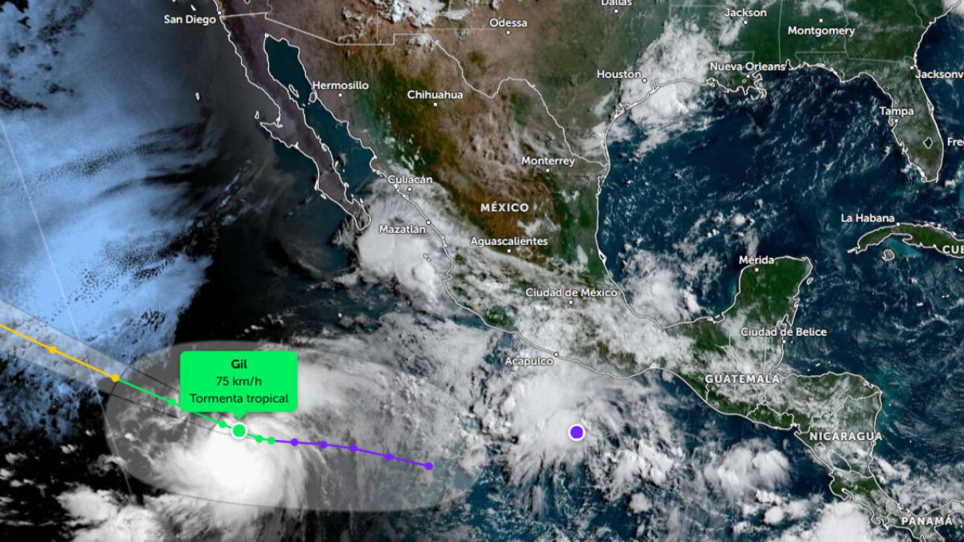 Tormenta tropical Gil se forma en el Pacífico; no representa amenaza para México