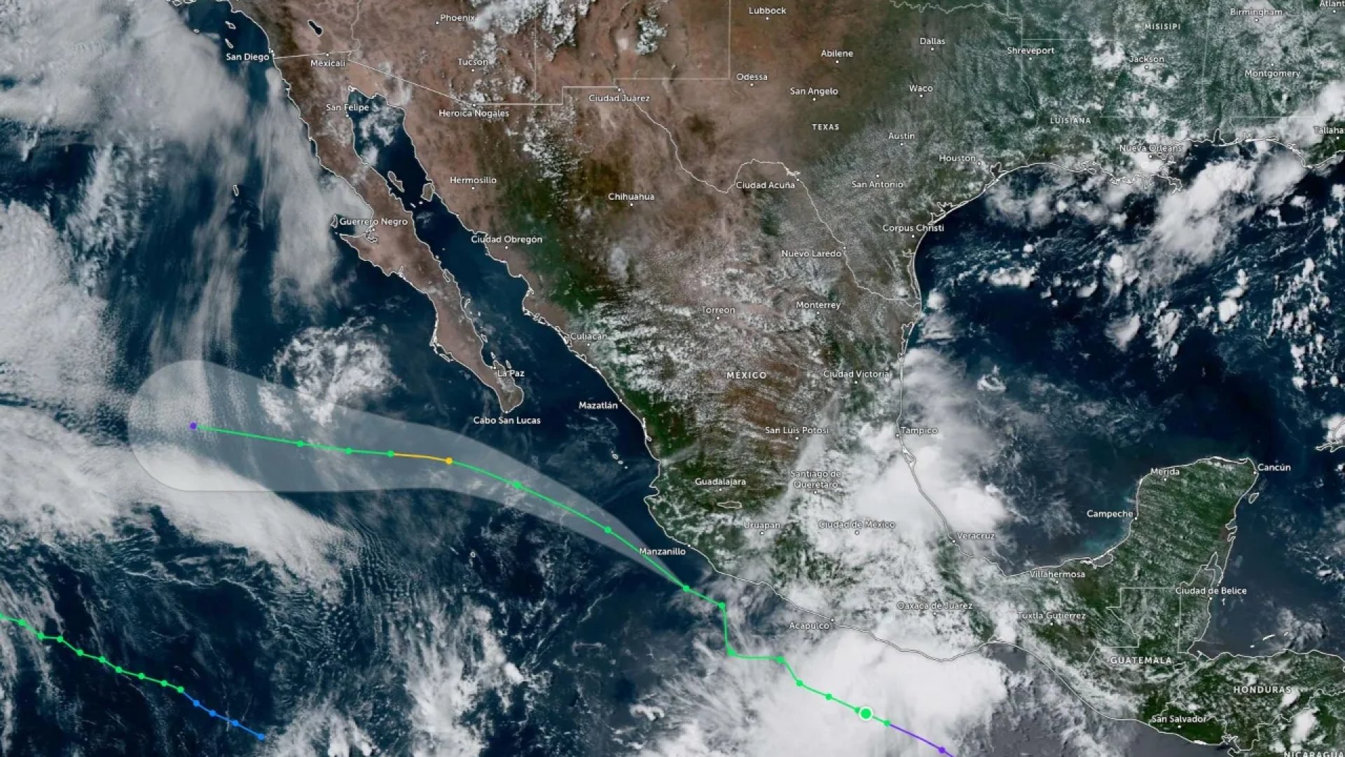 Lluvias intensas en el oeste y centro de México por la Tormenta Tropical Ivo