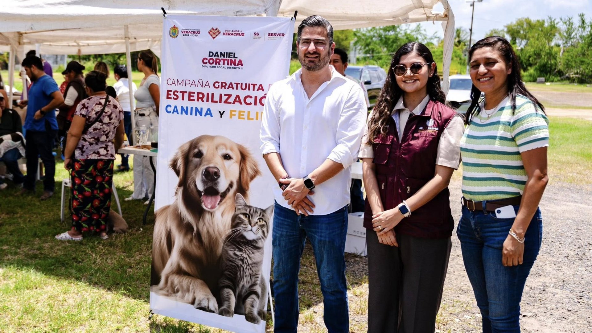 Exitosa campaña gratuita de esterilización canina y felina gestionada por Daniel Cortina