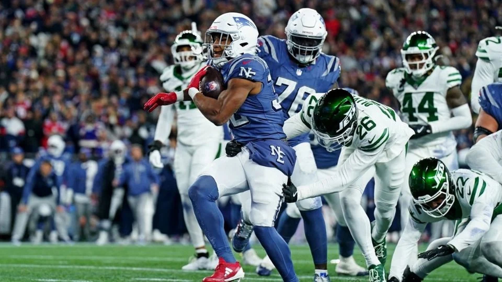 Los Patriots extienden su racha ganadora a ocho triunfos al superar a los Jets