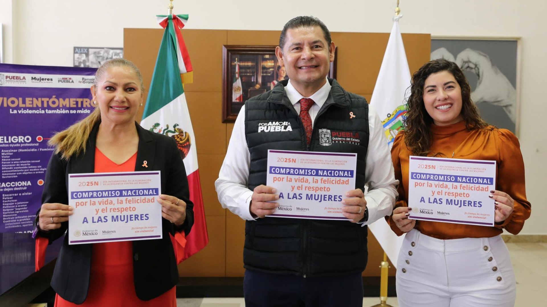 Gobierno de Puebla se suma al Compromiso Nacional para Defender a las Mujeres