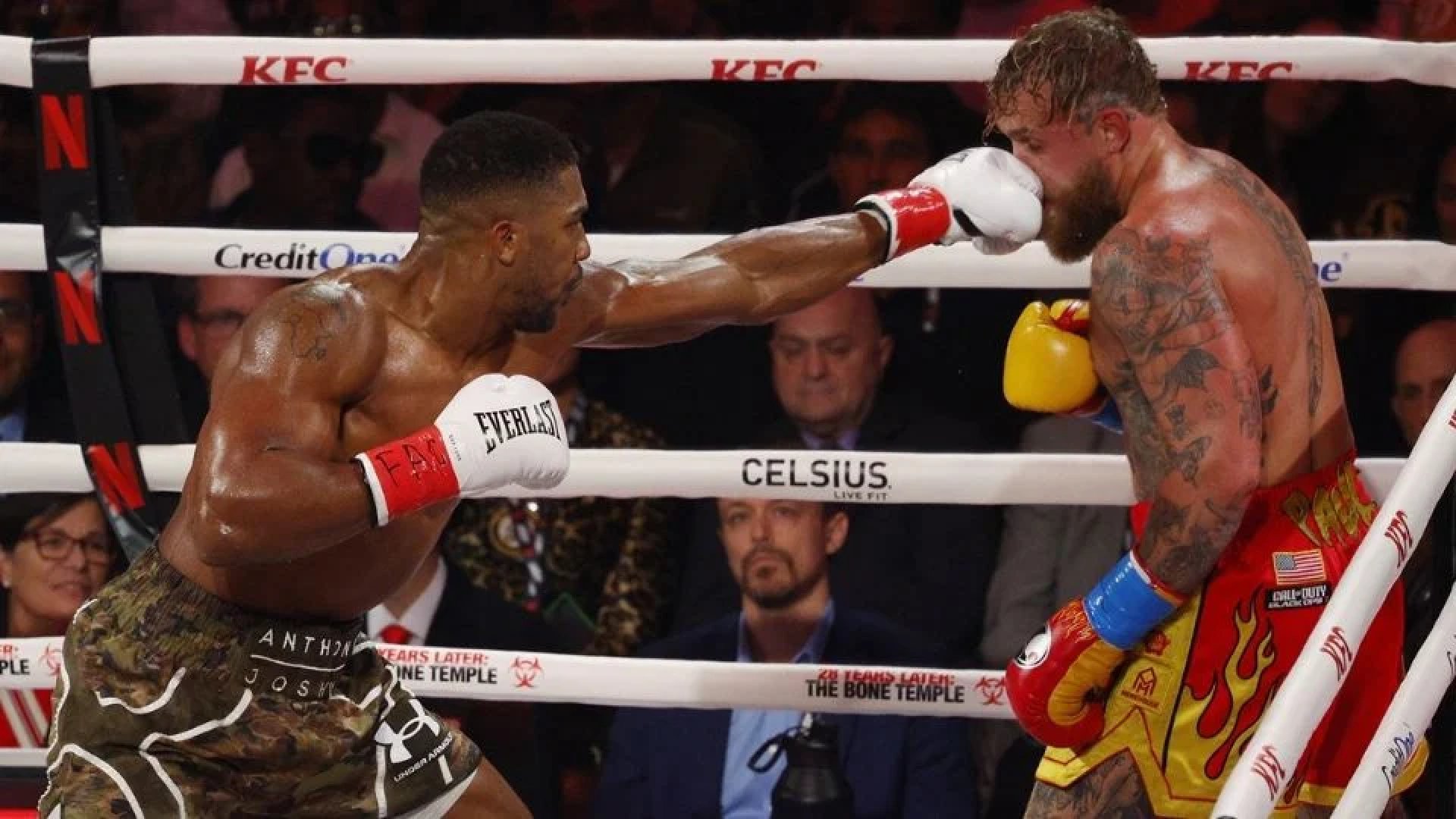 Anthony Joshua pagará casi la mitad de sus ganancias tras vencer a Jake Paul
