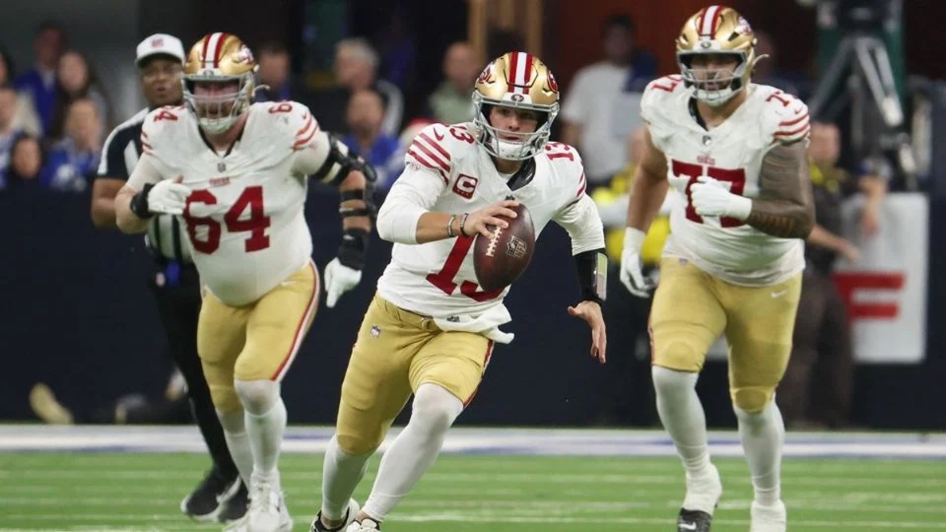 Brock Purdy lanza cinco pases de anotación en victoria de los 49ers
