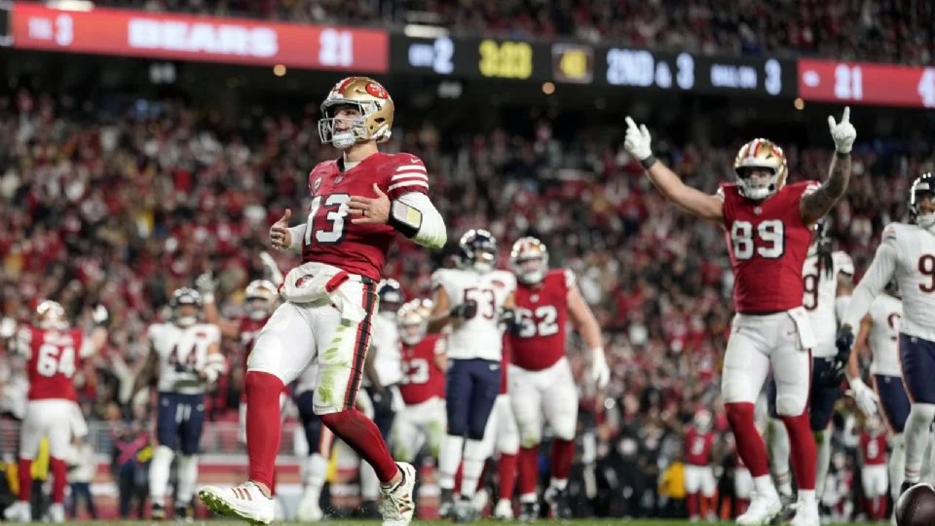 49ers y Bears protagonizan un duelo de muchos puntos en la NFL